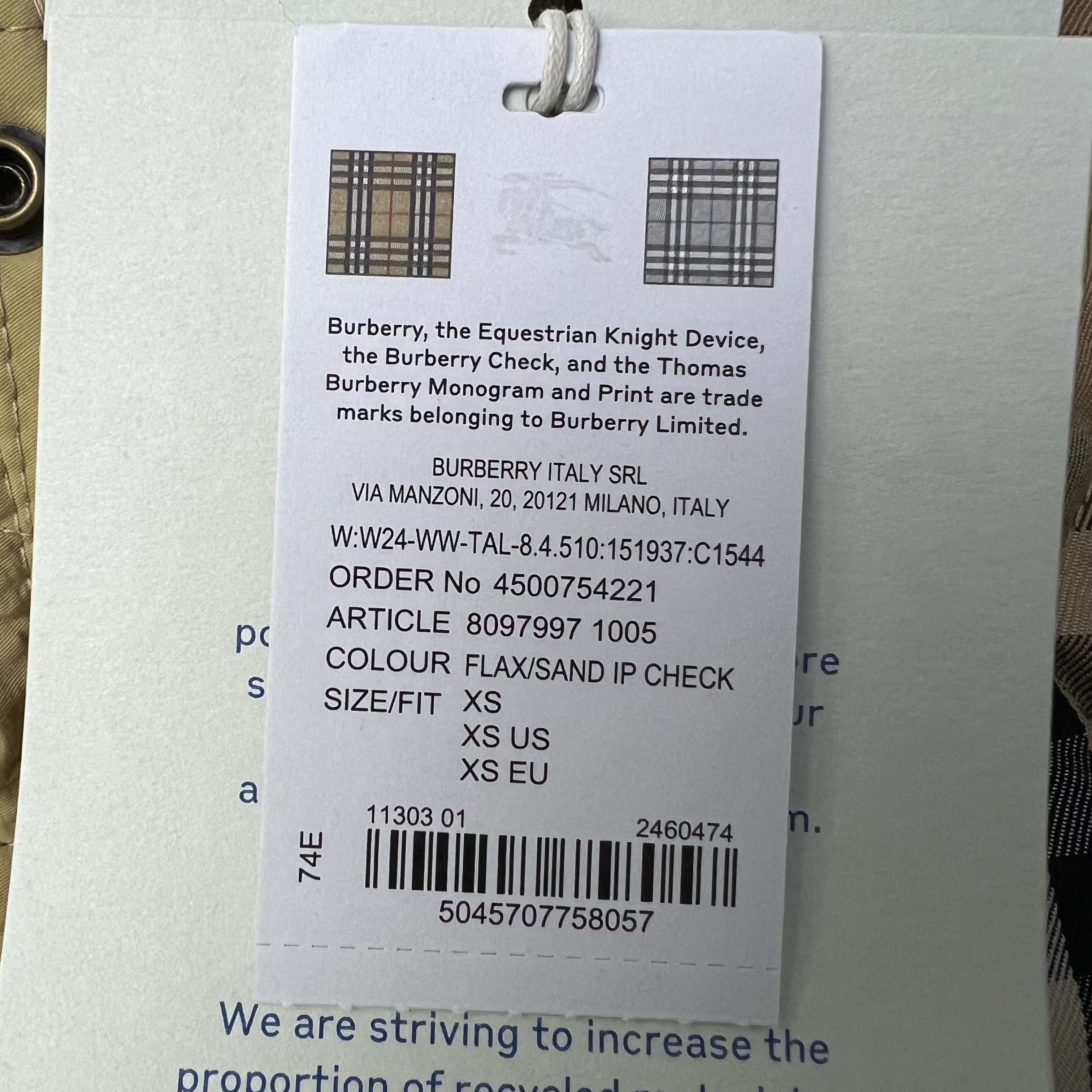 BURBERRY 8097997