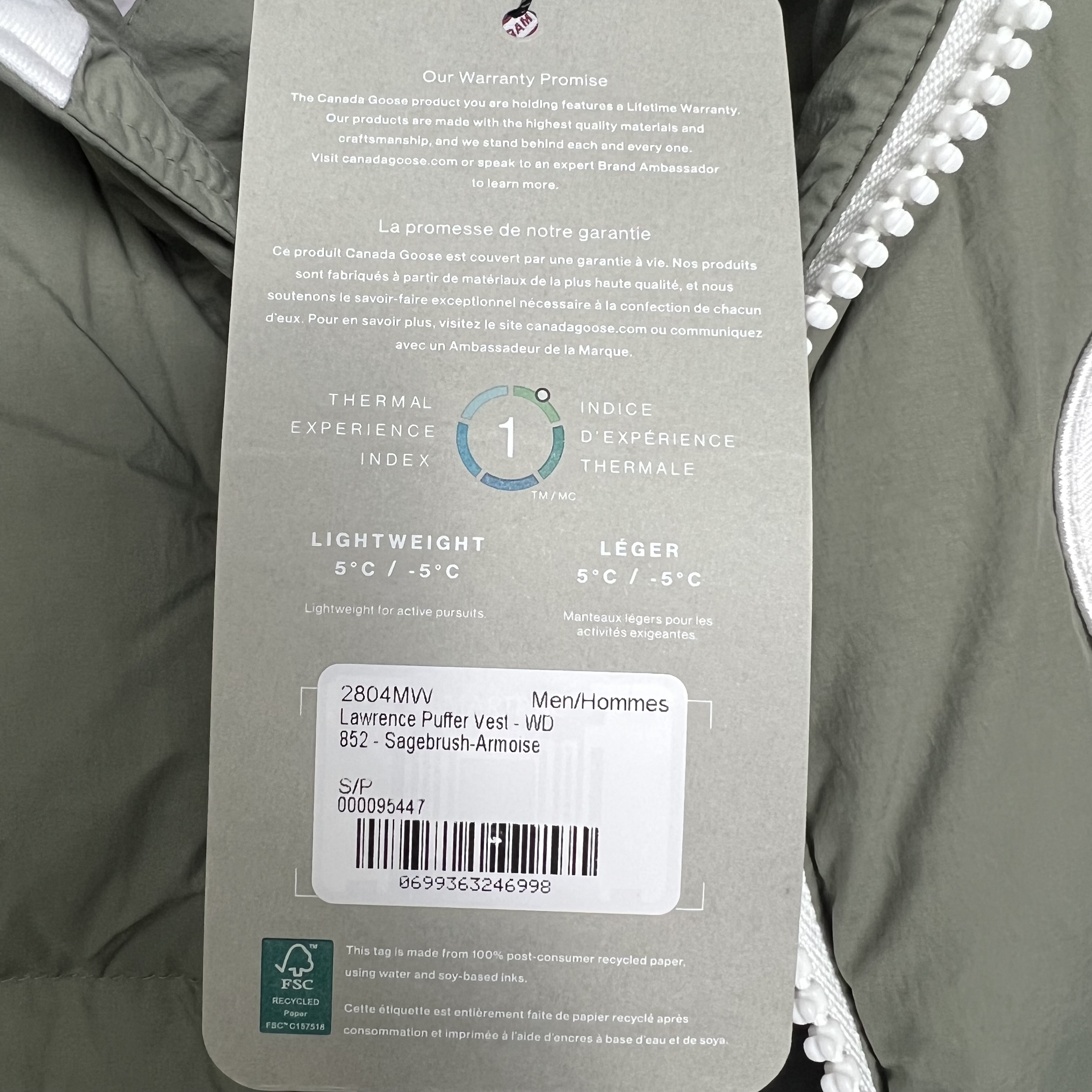CANADA GOOSE 2804MW 852