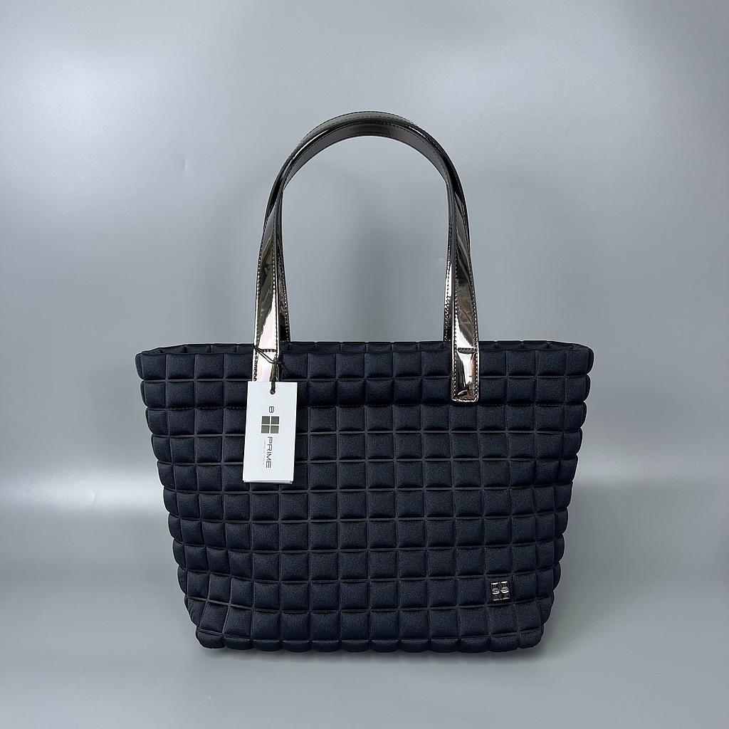 BPRIME MILANO SMALL/LAMI ZIP NERO