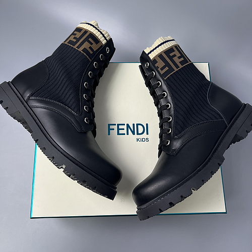 FENDI KID STIVALI JMR329 A8CU F17SD NERO