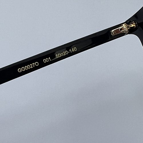 GUCCI GG0027O Colore 001 black black transpare 50/20 - 140