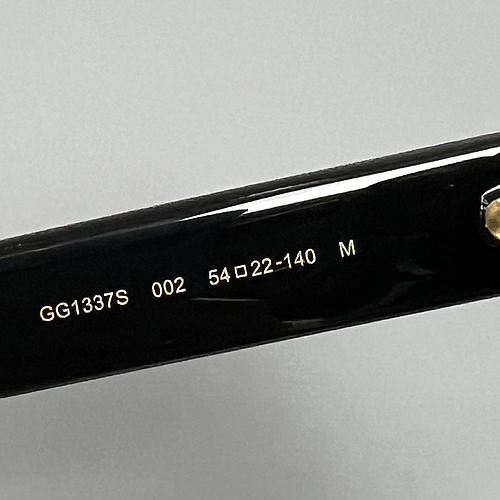 GUCCI GG1337S Colore 002 black black grey 54/22 - 140