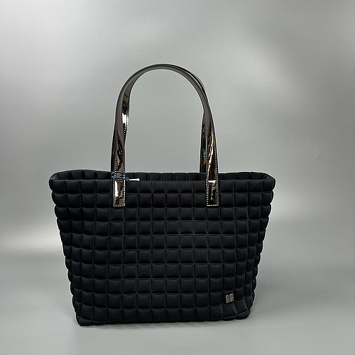 BPRIME MILANO SMALL/LAMI NERO LUCIDO